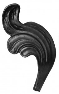 ARTEFERRO 662/4 Листок литье Ø 12мм, 65х130мм