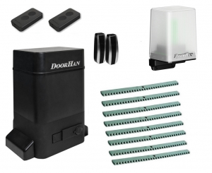 DOORHAN SL-1300PROKITFULL8 Автоматика для откатных ворот SLIDING-1300PROKITFULL8, комплект: привод, 2 пульта, фотоэлементы, лампа, 8 реек