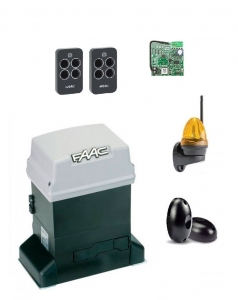 FAAC 746KIT FULL-К Автоматика для откатных ворот 746KIT FULL-К, комплект: привод, радиоприемник, 2 пульта, фотоэлементы, лампа