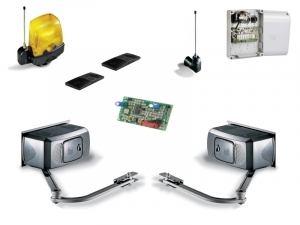 CAME FERNI KLED Автоматика для распашных ворот FERNI, комплект, 2 привода, радиоприемник, 2 пульта, антенна, лампа, блок управления