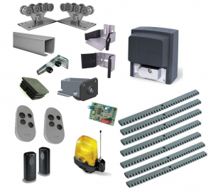 ALUTECH SGN.01.002.150-8 + BX-608FULL7 Комплектующие для откатных ворот весом до 450 кг или шириной до 5м (набор-комплект) с автоматикой CAME BX-608FULL7