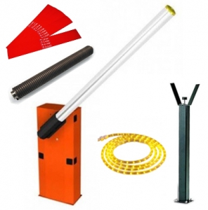 CAME GARD6500 дюралайт Шлагбаум автоматический CAME GARD 6500 дюралайт, комплект: тумба, стрела, опора, наклейки светоотражающие, пружина