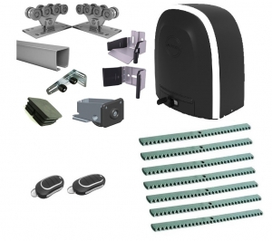 ALUTECH SGN.01.002.150-8 + RTO-500KIT-KR7 Комплектующие для откатных ворот весом до 450 кг или шириной до 5м (набор-комплект) с автоматикой ALUTECH RTO-500KIT-KR7