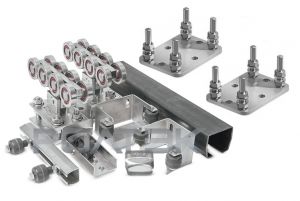 РОЛТЭК ЕВРО8-РОЛТЭК-компл-п Комплектующие для откатных (сдвижных) ворот весом до 800 кг или шириной до 5,5 м (набор-комплект с подставками)
