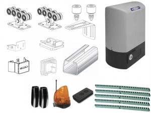 ALUTECH SGN.01.002.150-8 + SL1000 FULL7 Комплектующие для откатных ворот весом до 450 кг или шириной до 5м (набор-комплект) с автоматикой R-TECH SL1000 FULL7