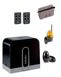 FAAC C720KIT FULL-К Автоматика для откатных ворот C720KIT FULL-К, комплект: привод, радиоприемник, 2 пульта, фотоэлементы, лампа
