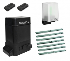 DOORHAN SL-1300PROKIT-L7 Автоматика для откатных ворот SLIDING-1300PROKIT-L7, комплект: привод, 2 пульта, лампа, 7 реек