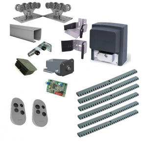 ALUTECH SGN.01.002.150-7 + BX708AGS KIT-KR6 Комплектующие для откатных ворот весом до 450 кг или шириной до 4,5м (набор-комплект) с автоматикой CAME BX708AGS KIT-KR6
