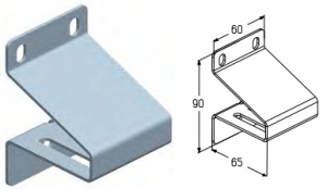 ALUTECH RBI125 - 401220900 Кронштейн верхний RBI125 для подъёмных секционных ворот