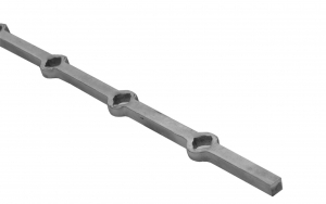 ARTEFERRO 42/23 Профиль квадратного сечения с квадр. отв. □ 16мм