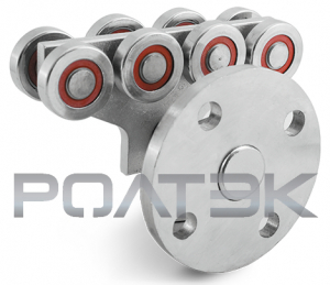 РОЛТЭК 005 Опора (каретка) роликовая ЭКО с боковым креплением для откатных (сдвижных) ворот