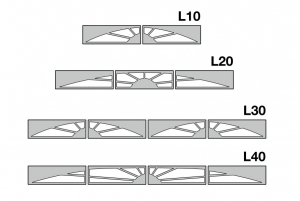 HORMANN 4007782 Мотив вставки для кассетного остекления типа L (мотив Sunrise L10)