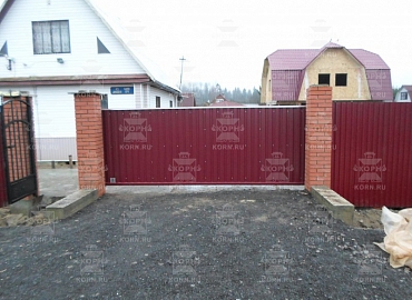 Откатные ворота и калитка серии КЛАССИК