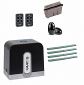 Автоматика для откатных ворот C721KIT-FK4, комплект: привод, радиоприемник, 2 пульта, фотоэлементы, 4 рейки