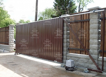 Откатные ворота серии ЕВРО