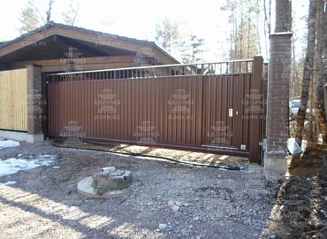 Откатные ворота серии ПРОФ