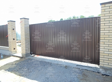 Откатные ворота и калитка серии КЛАССИК