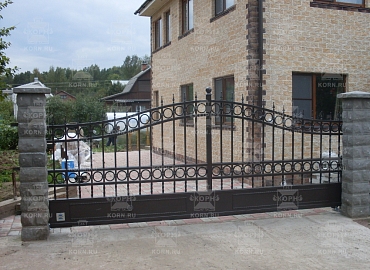 Откатные ворота серии ПРЕМИУМ модель САД