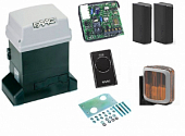 Автоматика для откатных ворот 746KIT-K2, комплект: привод, фотоэлементы, лампа, пульт, радиоприемник