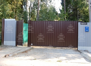 Откатные ворота и калитка серии КЛАССИК