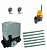 AN-MOTORS ASL500KIT-LK6 Автоматика для откатных ворот ASL500KIT-LK6, комплект: привод, сигнальная лампа, 2 пульта, 6 реек 