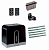 FAAC C720KIT-FK5 Автоматика для откатных ворот C720KIT-FK5, комплект: привод, радиоприемник, 2 пульта, фотоэлементы, 5 реек