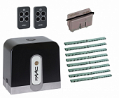 Автоматика для откатных ворот C721KIT-KR8, комплект: привод, радиоприемник, 2 пульта, 8 реек