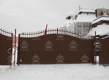 Откатные ворота сериии ПРЕМИУМ по индивидуальному заказу