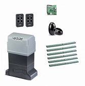 Автоматика для откатных ворот 844ERKIT-FK6, комплект: привод, радиоприемник, 2 пульта, фотоэлементы, 6 реек