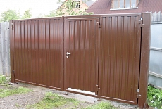 Установка распашных ворот  "под ключ"