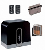 Автоматика для откатных ворот C720KIT-LA, комплект: привод, радиоприемник, 2 пульта, лампа