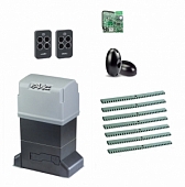 Автоматика для откатных ворот 844ERKIT-FK7, комплект: привод, радиоприемник, 2 пульта, фотоэлементы, 7 реек